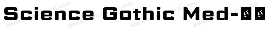 Science Gothic Med字体转换